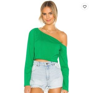 One shoulder shirt revolve - revolve superdown